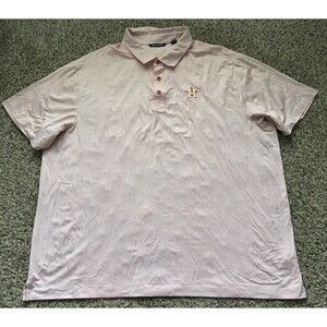 Houston Astros Polo Shirt Mens 3XB Performance Short Sleeve Cutter & Buck